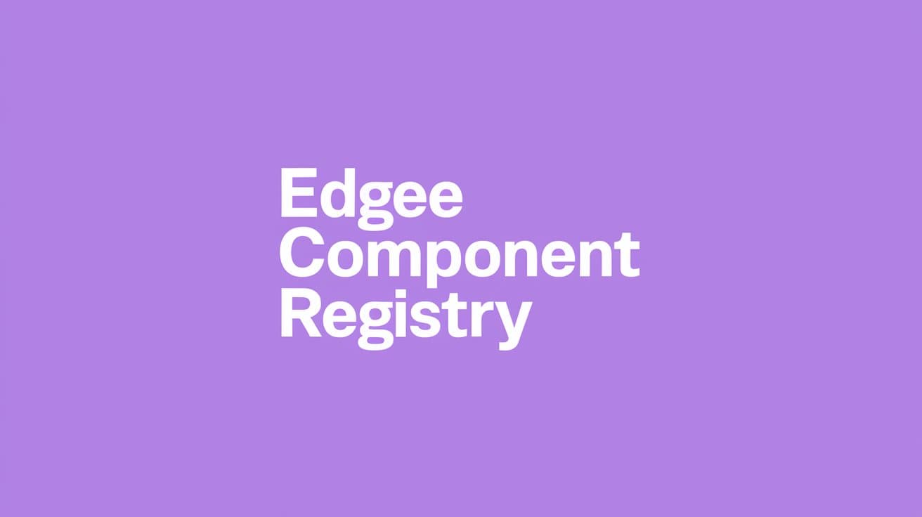 Cover Image for Announcing the Edgee Component Registry for WebAssembly at the edge